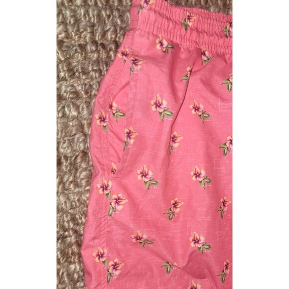 Mens swim shorts by Trunks Surf & Swim 3 pockets Coral Tropic MINT cond. sz Med. - Picture 6 of 12